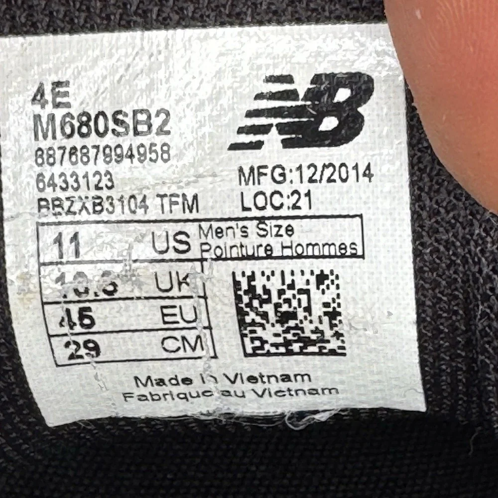 Size 11 4E‎ - New Balance Running Shoes Men 680 V2 Blue Gray Trainer